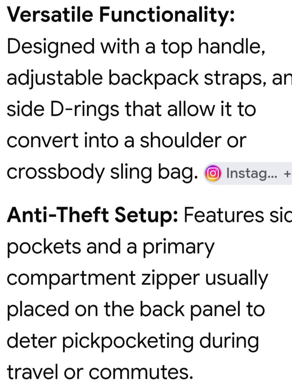 Faux Leather Anti Theft Backpack - Picture 15 of 16